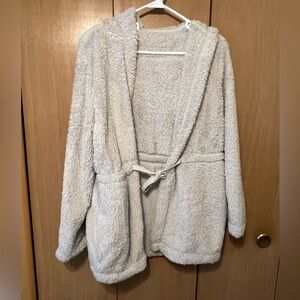 Old Navy Cozy Fleece Robe - Cream